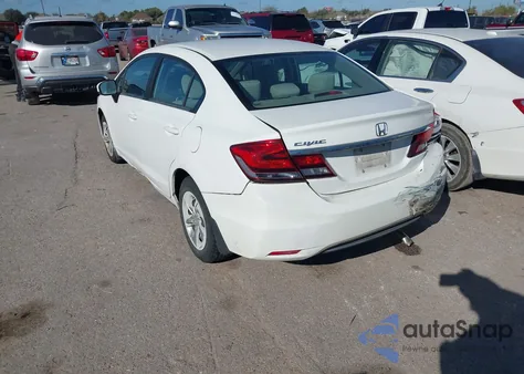 2015 Honda Civic Lx z USA, uszkodzony, nr VIN 19XFB2F53FE285604